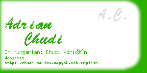 adrian chudi business card